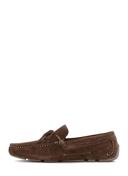 Erkek Vizon Süet Deri Loafer 25SFD630410 - Görsel 3