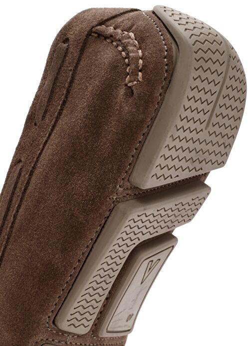 Erkek Vizon Süet Deri Loafer 25SFD630410 - Görsel 9