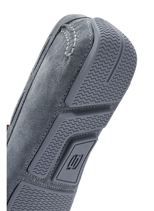 Erkek Lacivert Süet Deri Loafer 25SFD630410 - Görsel 9