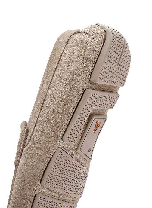 Erkek Bej Süet Deri Loafer 25SFD630310 - Görsel 9