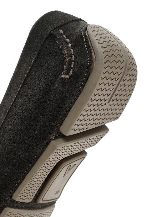 Erkek Haki Süet Deri Loafer 25SFD630310 - Görsel 9