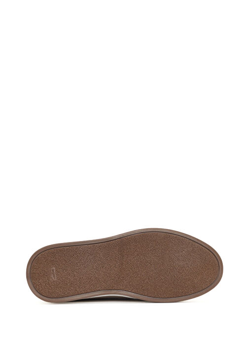 Erkek Bej Bağcıklı Süet Deri Casual Ayakkabı 25SFD631110 - Görsel 5