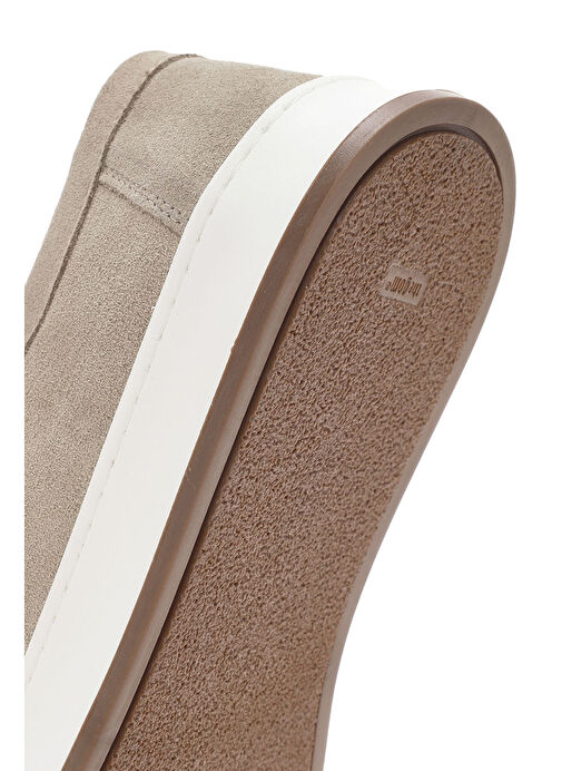 Erkek Bej Bağcıklı Süet Deri Casual Ayakkabı 25SFD631110 - Görsel 9