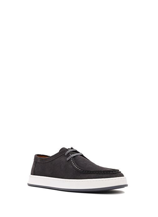 Derimod Derimod Erkek Gri Bağcıklı Süet Deri Casual Ayakkabı 25SFD631110 Boyner'de! Gri - 7. görsel