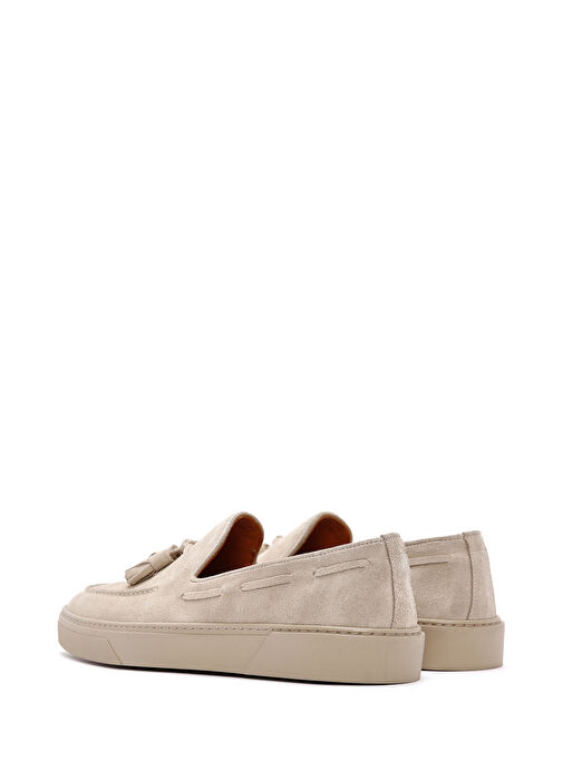 Derimod Fly Erkek Bej Süet Deri Casual Loafer 25SFD631310 - Görsel 6