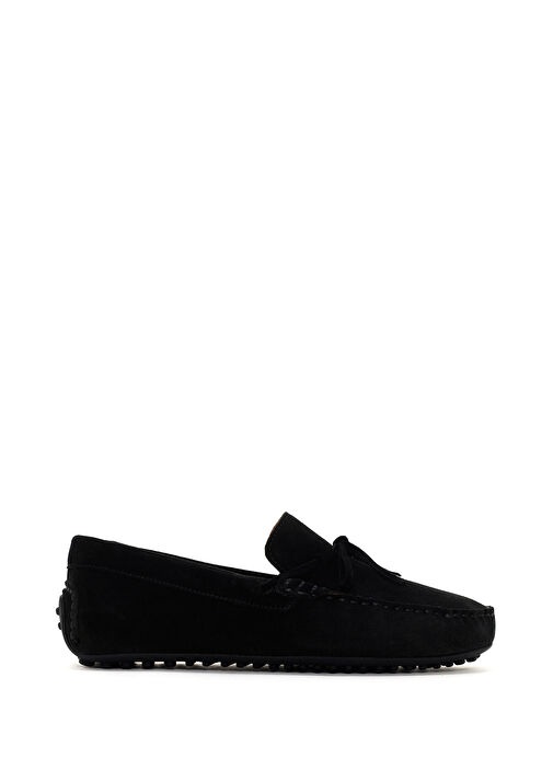Erkek Siyah Süet Deri Casual Loafer 25SFD630010 - Görsel 2