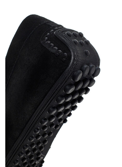 Erkek Siyah Süet Deri Casual Loafer 25SFD630010 - Görsel 9