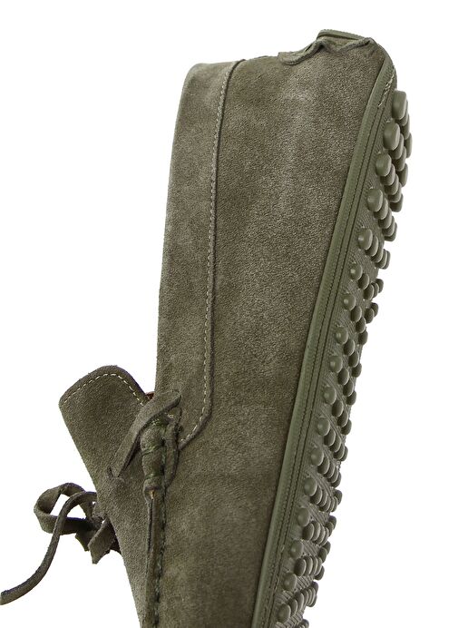 Erkek Haki Süet Deri Casual Loafer 25SFD630010 - Görsel 9