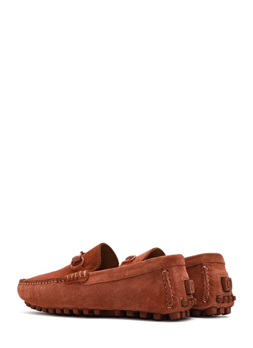Erkek Kahverengi Süet Deri Loafer 25SFD630810 - Görsel 6