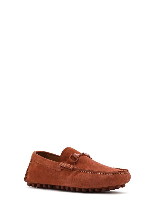 Erkek Kahverengi Süet Deri Loafer 25SFD630810 - Görsel 7