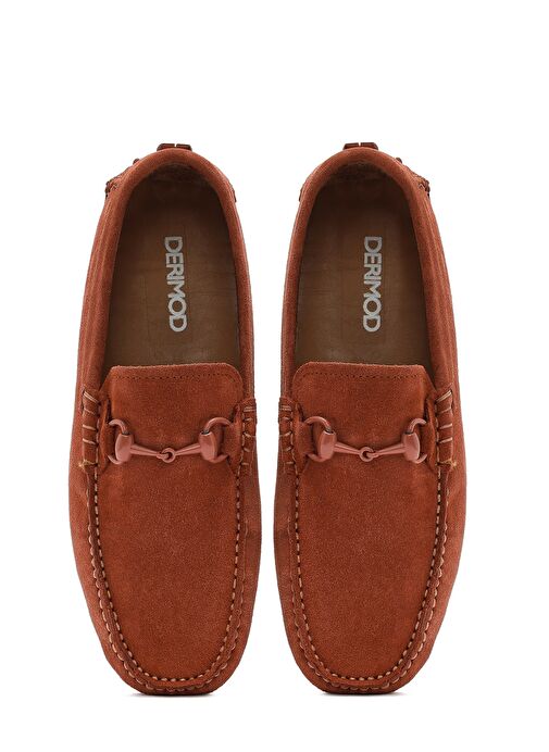 Erkek Kahverengi Süet Deri Loafer 25SFD630810 - Görsel 8