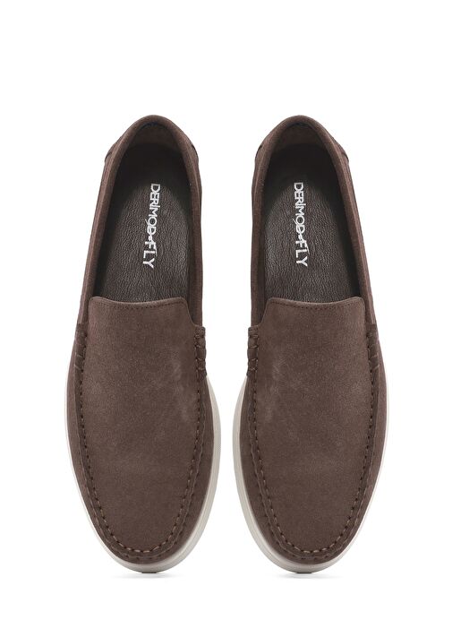 Derimod Fly Erkek Vizon Süet Deri Loafer 25SFD631010 - Görsel 8