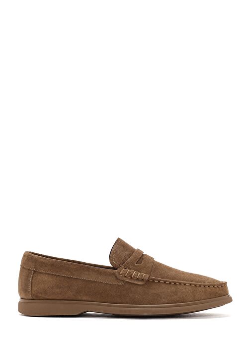 Derimod Fly Erkek Vizon Süet Deri Casual Loafer 25SFD632410 - Görsel 2