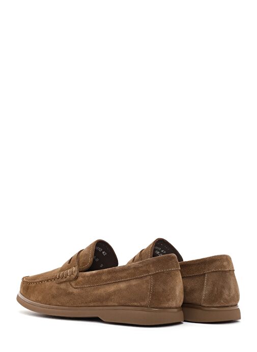 Derimod Fly Erkek Vizon Süet Deri Casual Loafer 25SFD632410 - Görsel 6