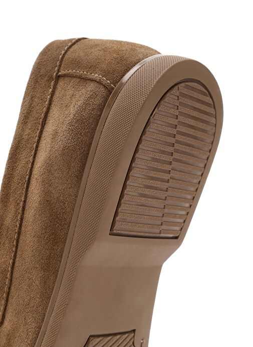 Derimod Fly Erkek Vizon Süet Deri Casual Loafer 25SFD632410 - Görsel 9
