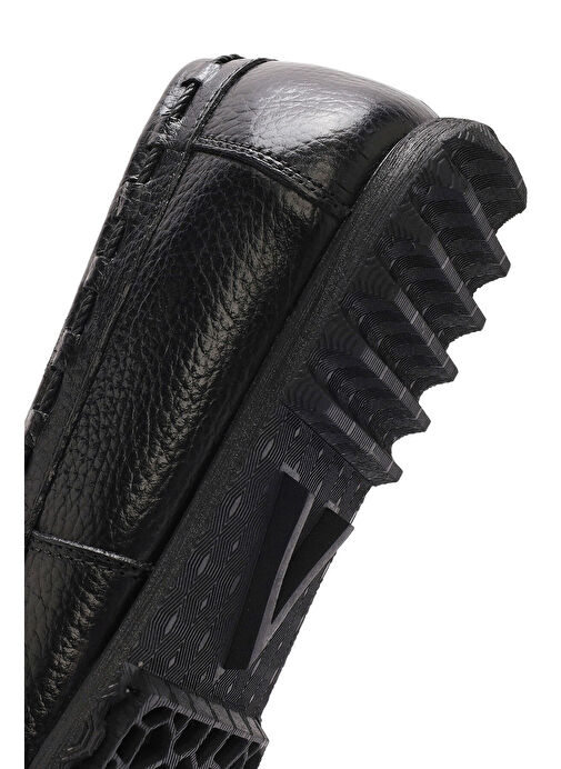 Erkek Siyah Deri Casual Loafer 25SFD6302FT - Görsel 9