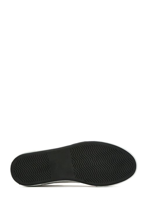 Kadın Beyaz Bağcıklı Deri Sneaker 25SFD371218 - Görsel 5