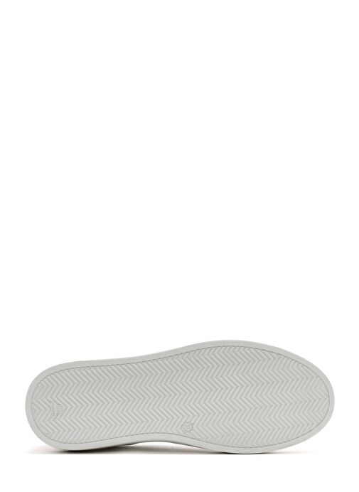 Kadın Beyaz Bağcıklı Deri Sneaker 25SFD371018 - Görsel 5