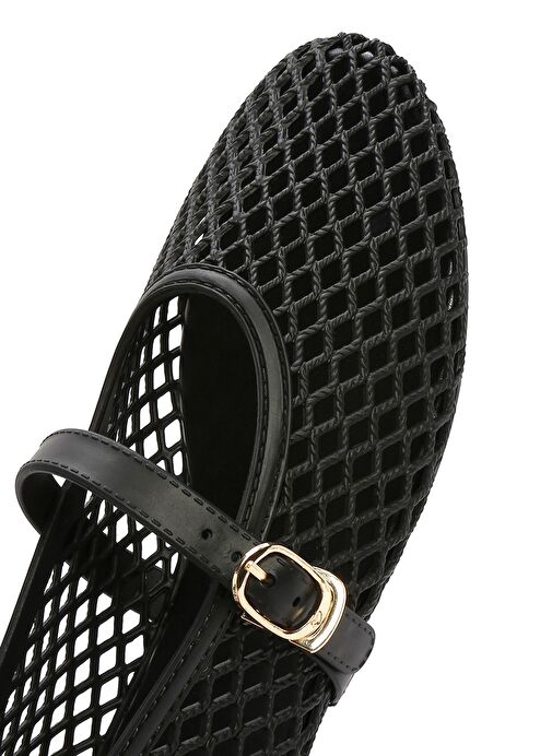 Derimod Derimod Kadın Siyah Tokalı Jelly Babet 25SFE4755PV | Boyner Siyah - 9. görsel