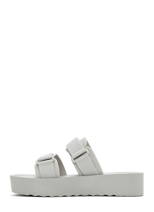 Kadın Gri Bantlı Kalın Tabanlı Jelly Terlik 25SFE4751PV - Görsel 3