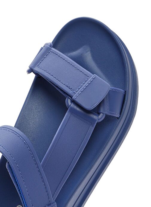 Kadın Mavi Bantlı Kalın Tabanlı Jelly Sandalet 25SFE4752PV - Görsel 9