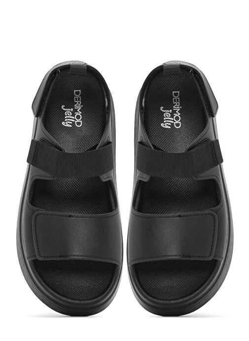 Derimod Derimod Kadın Siyah Bantlı Kalın Tabanlı Jelly Sandalet 25SFE4753PV Sandalet & Terlik | Boyner Siyah - 8. görsel