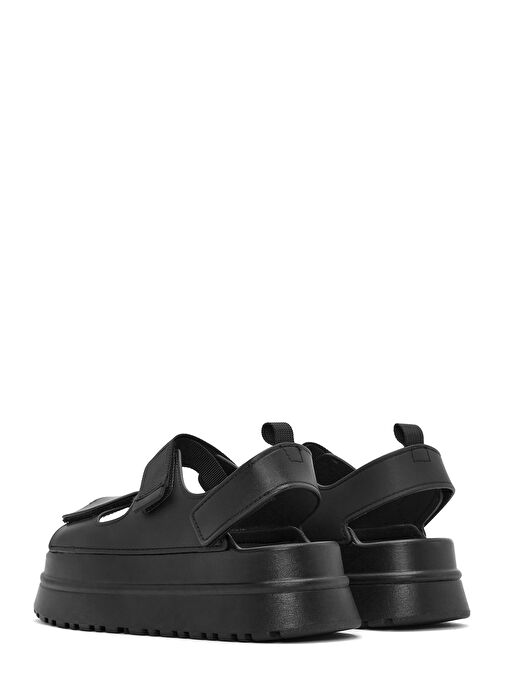 Derimod Derimod Kadın Siyah Bantlı Kalın Tabanlı Jelly Sandalet 25SFE4753PV Sandalet & Terlik | Boyner Siyah - 6. görsel