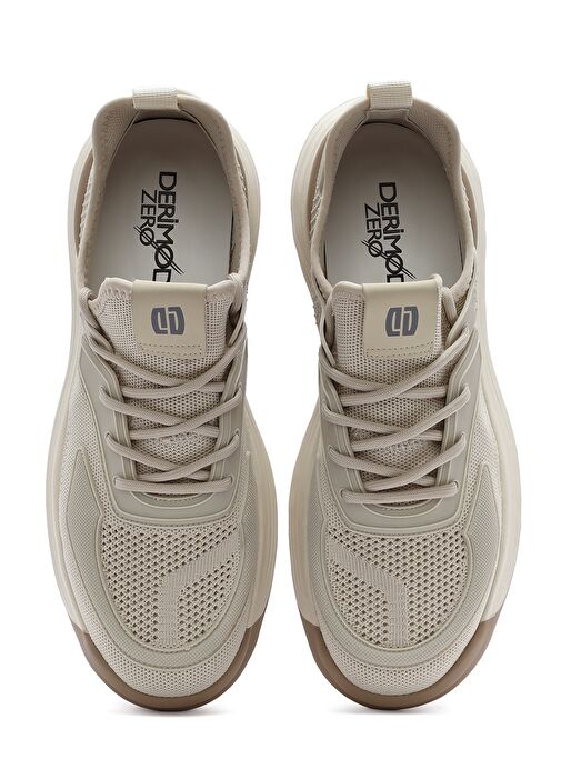 Erkek Bej Bağcıklı Kalın Tabanlı Sneaker 25SFD69286F - Görsel 8