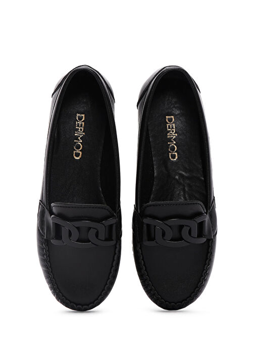 Derimod Derimod Kadın Siyah Casual Loafer 25SFE145018 | Boyner Siyah - 7. görsel