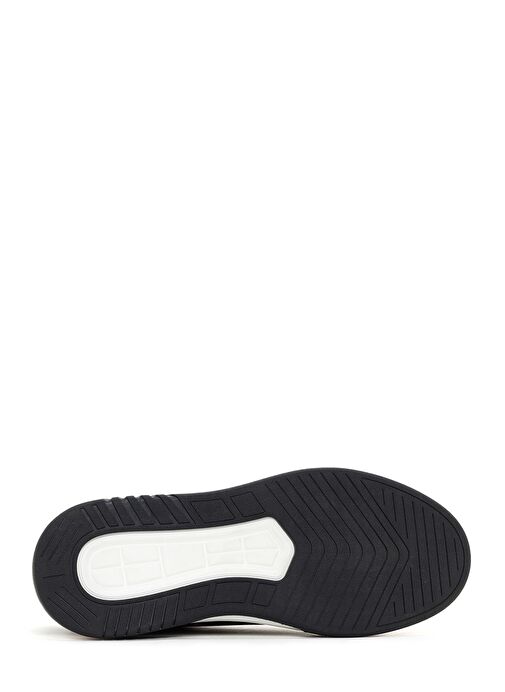 Erkek Siyah Bağcıklı Kalın Tabanlı Deri Sneaker 25SFD6882FT - Görsel 5