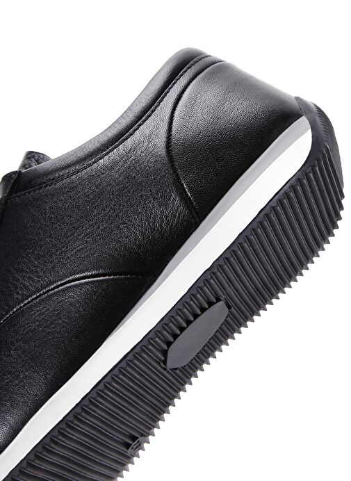 Derimod Derimod Erkek Siyah Bağcıklı Deri Casual Sneaker 25SFD6740FT | Boyner Siyah - 9. görsel