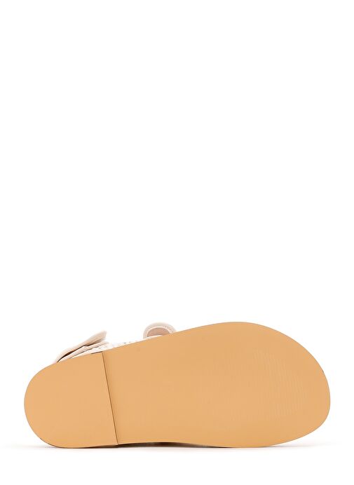 Kadın Bej Hasır Sandalet 25SFD4404M7 - Görsel 5