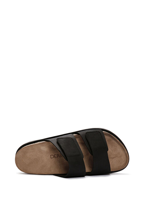 Derimod Derimod Erkek Siyah Nubuk Deri Terlik 25SFD6253V3 Sandalet & Terlik | Boyner Siyah - 6. görsel