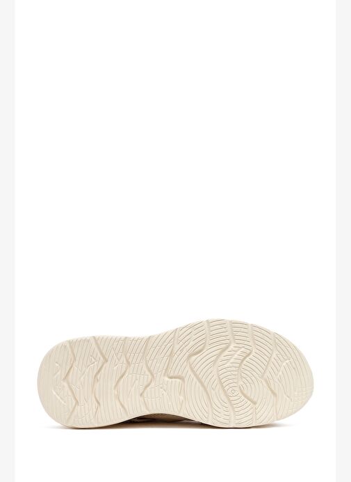 Derimod Zero Erkek Bej Bağcıklı Kalın Tabanlı Kumaş Sneaker 25SFD69426F - Görsel 5