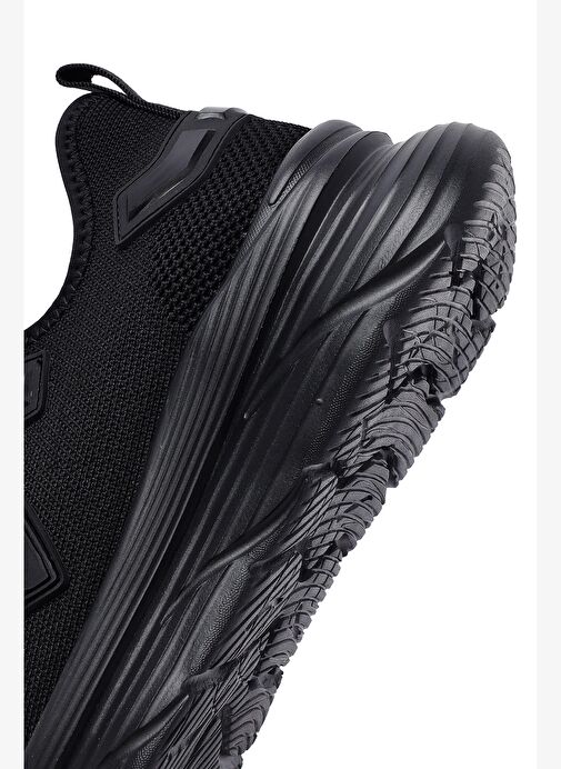 Derimod Zero Erkek Siyah Bağcıklı Kalın Tabanlı Kumaş Sneaker 25SFD69696F - Görsel 9