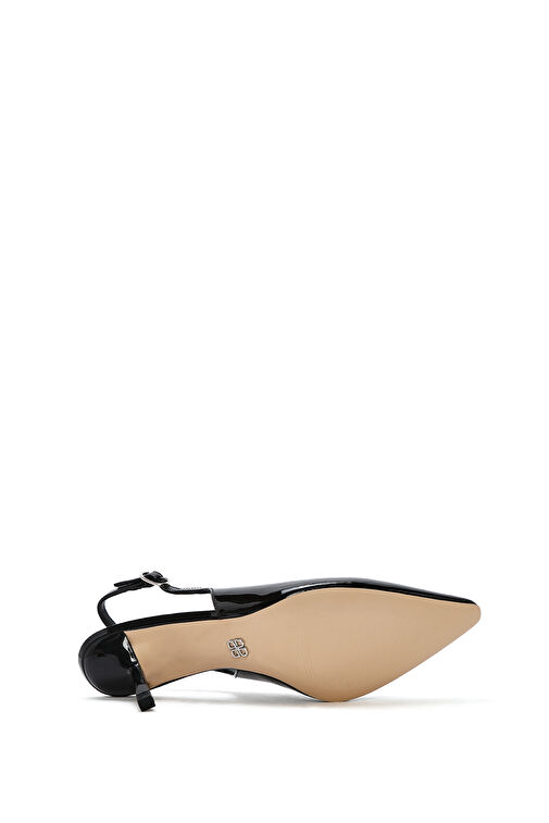 Derimod Siyah Kadın Rugan Topuklu Ayakkabı 24WFD122616 - Görsel 6