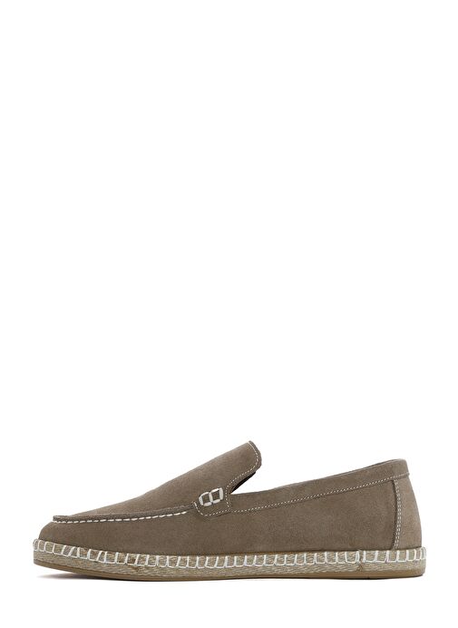 Erkek Bej Süet Deri Espadril 25SFD660210 - Görsel 3