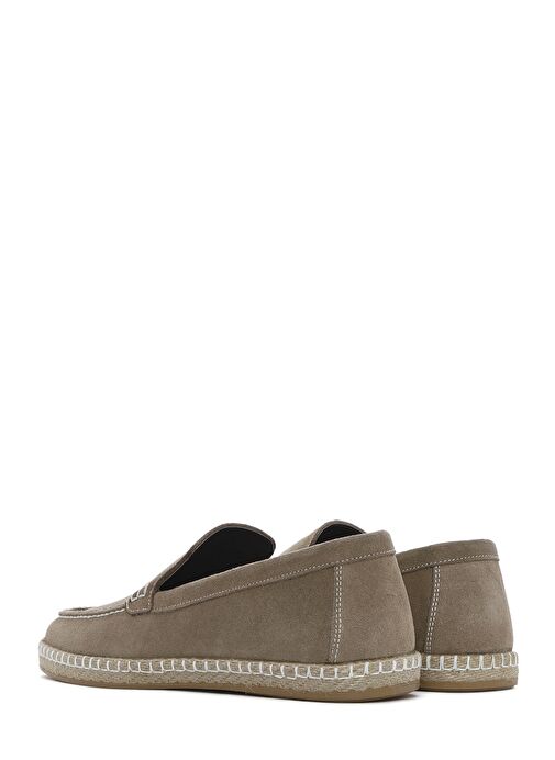 Erkek Bej Süet Deri Espadril 25SFD660210 - Görsel 6