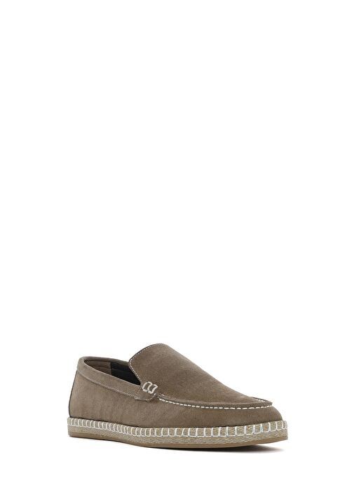 Erkek Bej Süet Deri Espadril 25SFD660210 - Görsel 7
