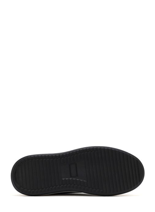 Erkek Siyah Bağcıklı Kalın Tabanlı Deri Casual Ayakkabı 25SFD6603FT - Görsel 5