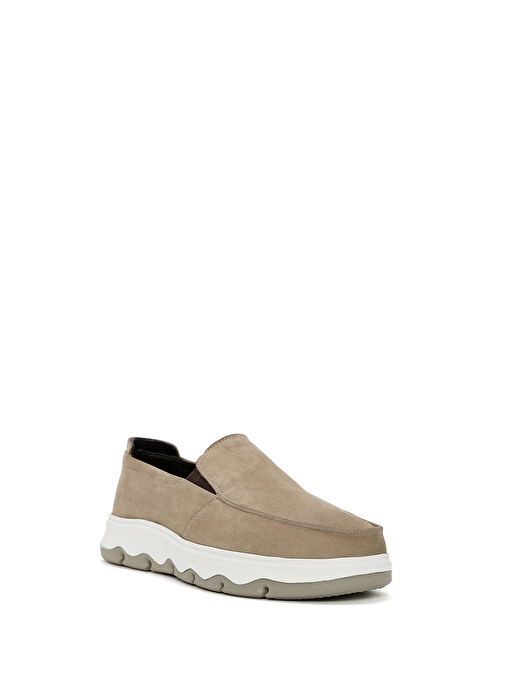 Erkek Vizon Nubuk Deri Comfort Ayakkabı 25SFD6604V3 - Görsel 7