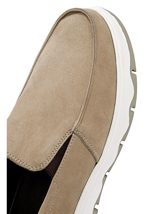 Erkek Vizon Nubuk Deri Comfort Ayakkabı 25SFD6604V3 - Görsel 9