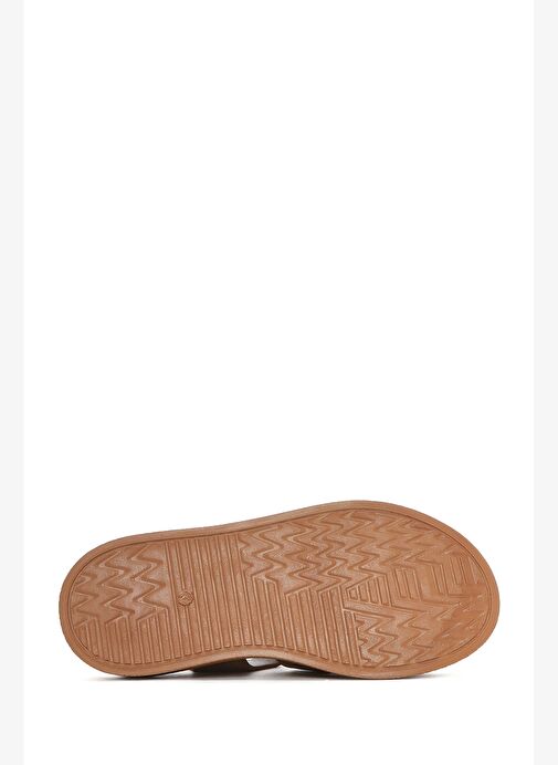 Kadın Taba Süet Deri Sandalet 25SFD300910 - Görsel 5