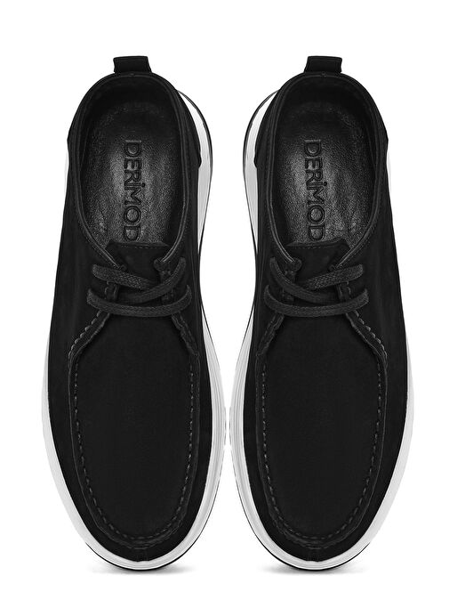 Derimod Derimod Erkek Siyah Bağcıklı Nubuk Deri Comfort Ayakkabı 25SFD6605V3 Casual Ayakkabı | Boyner Siyah - 8. görsel