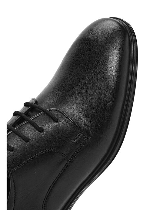 Erkek Siyah Bağcıklı Comfort Deri Casual Ayakkabı 25SFD710618 - Görsel 9