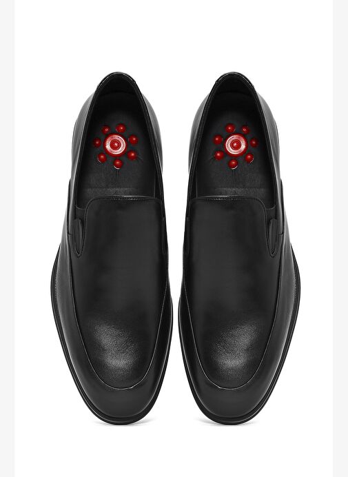 Erkek Siyah Deri Comfort Ayakkabı 25SFD710718 - Görsel 3