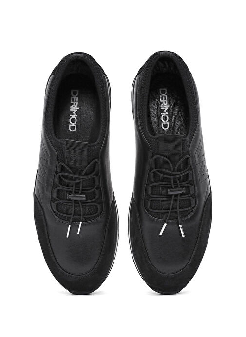 Derimod Siyah Erkek Deri Sneaker 25SFD710918 - Görsel 8
