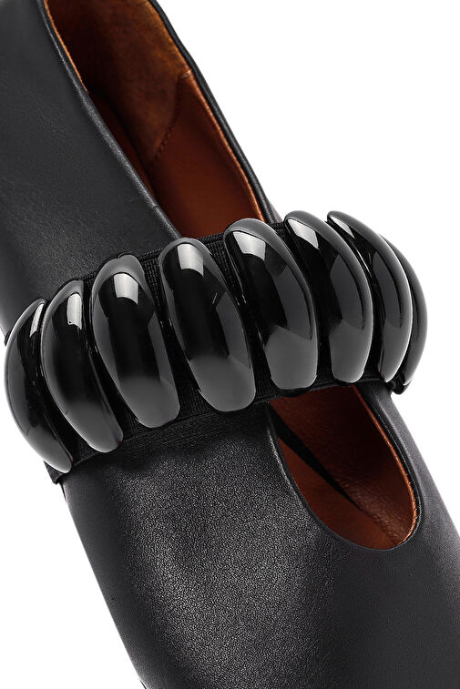 Derimod Derimod Kadın Siyah Toka Detaylı Deri Babet 24WFD230018 | Boyner Siyah - 9. görsel