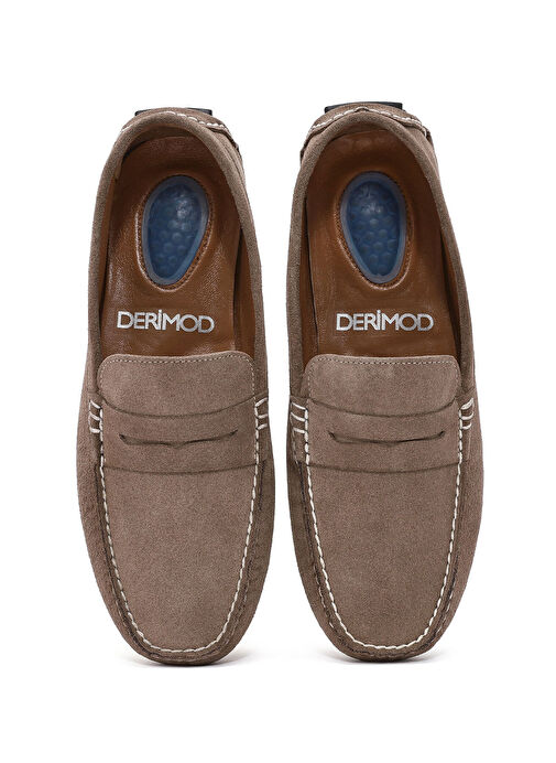 Derimod Lacivert Erkek Süet Loafer 25SFD711010 - Görsel 8