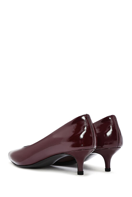 Derimod Derimod Bordo Kadın Rugan Topuklu Ayakkabı 24WFD230316 | Boyner Bordo - 6. görsel